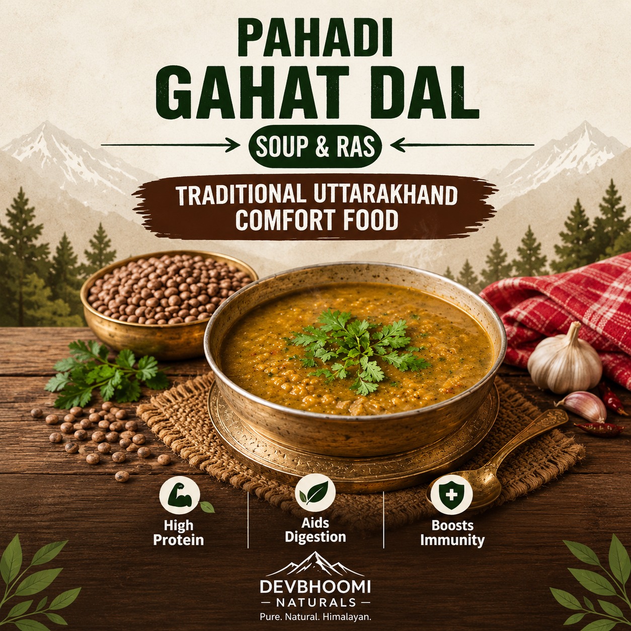 Pahadi Gahat Dal Soup & Ras Recipe: Traditional Uttarakhand Comfort Food